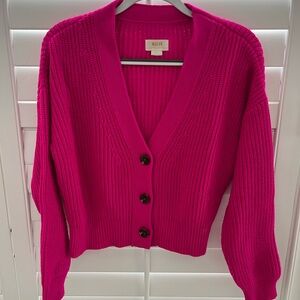 Hot Pink Sweater Maeve Anthopology